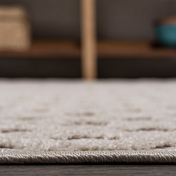 Rabat High-low Pile Mini-diamond Trellis Area Rug
